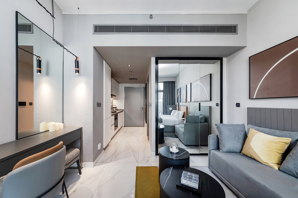 Дубай: Апартаменты Studio with Fantastic Dubai Canal View at MAG 318