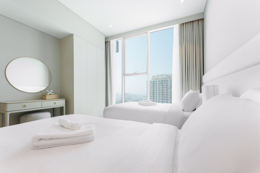 Дубай: Апартаменты Apartments 2 Bedroom Ultra luxury suite apartment With Ocean view