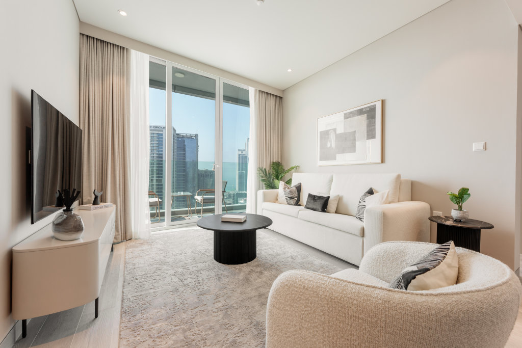 Дубай: Апартаменты Apartments 2 Bedroom Ultra luxury suite apartment With Ocean view