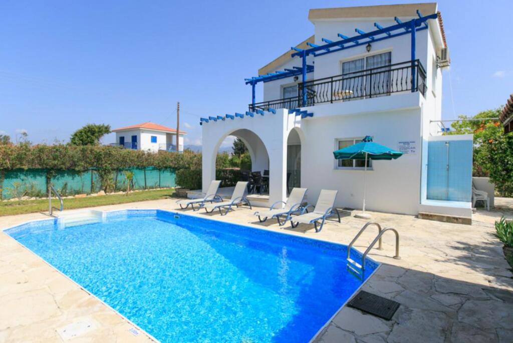 Полис Хрисохус: Sun Beach Villa Large Private Pool Walk to Beach A C Wifi Car Not Required - 2145