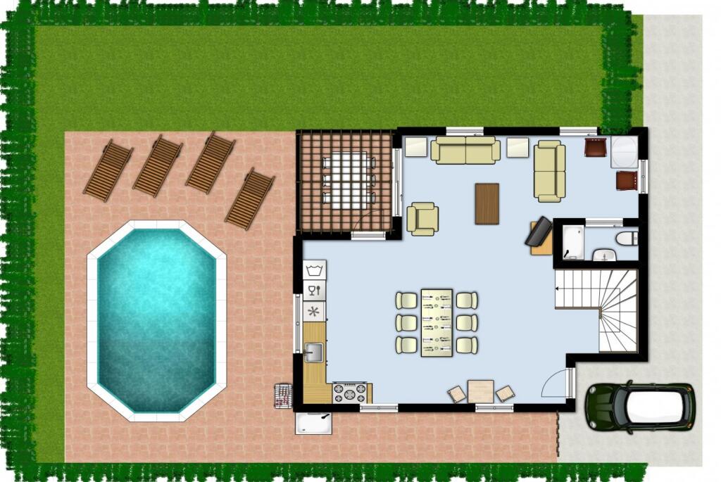 Полис Хрисохус: Argaka Sun Villa Ena Large Private Pool Walk to Beach Sea Views A C Wifi - 2146