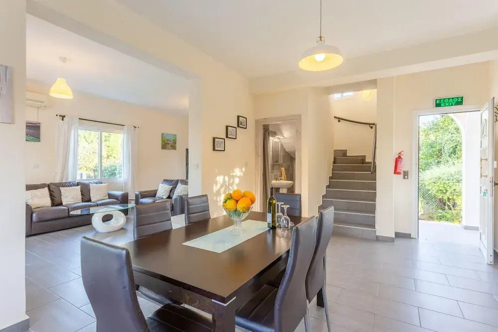 Полис Хрисохус: Sun Beach Villa Tria Large Private Pool Walk to Beach A C Wifi Car Not Required - 2282