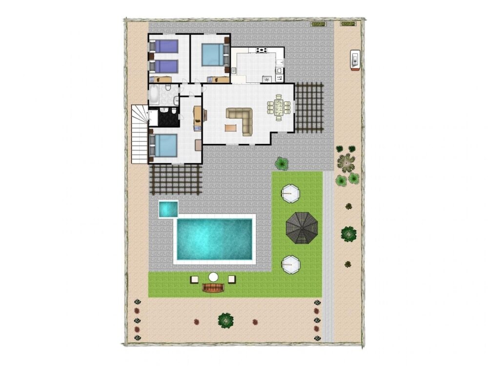 Полис Хрисохус: Villa Thalassa Large Private Pool Walk to Beach A C Wifi Car Not Required - 2346