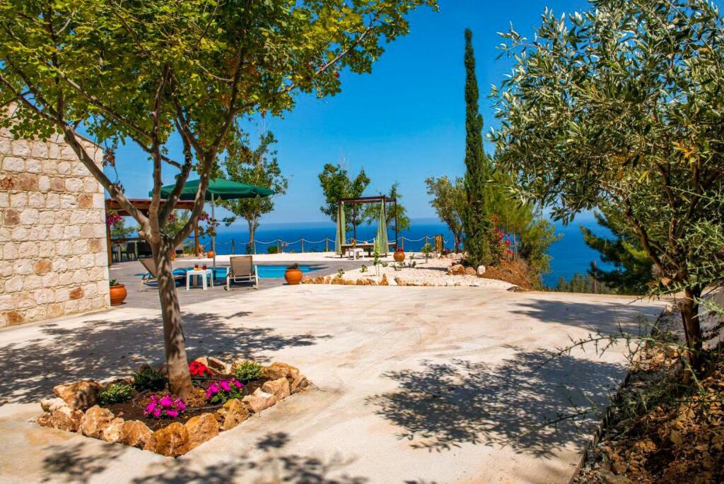 Помос: Villa Paradiso Sunset Private Pool Walk to Beach Sea Views A C Wifi - 3072