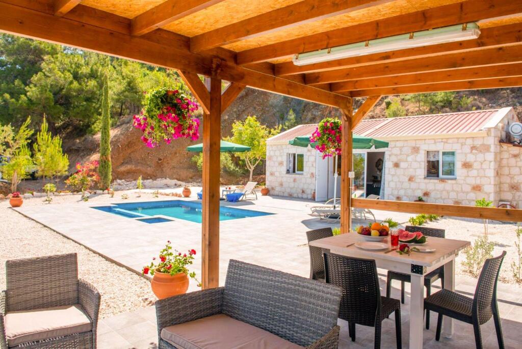 Помос: Villa Paradiso Sunset Private Pool Walk to Beach Sea Views A C Wifi - 3072