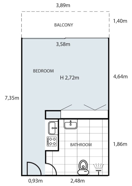 Гермасойя: Studio Apartment With Balcony and Garden View