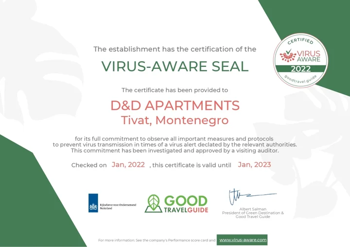 Тиват: Апарт-Отель D&D Apartments Tivat