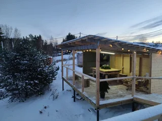 Сосново: Частный дом A-frame с сауной