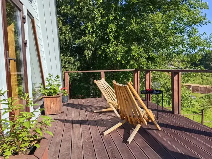 Сосново: Частный дом A-frame с сауной