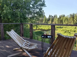 Сосново: Частный дом A-frame с сауной