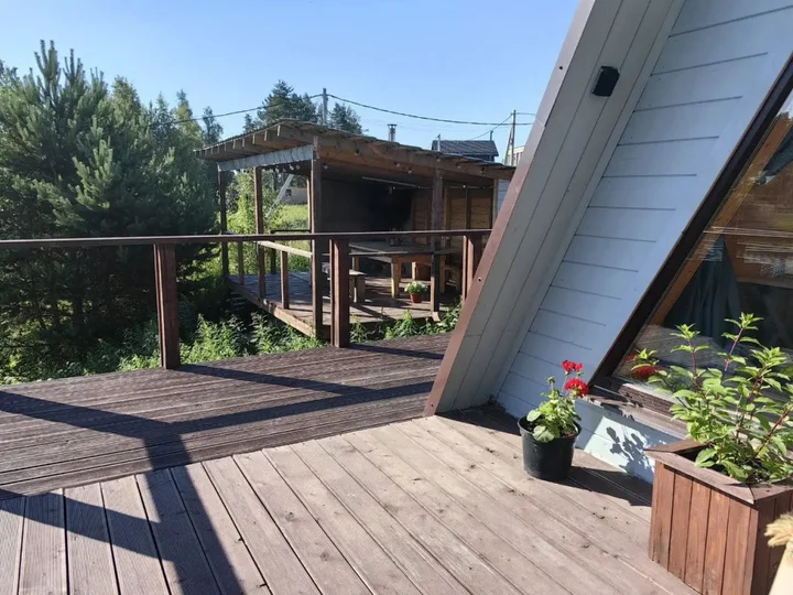 Сосново: Частный дом A-frame с сауной
