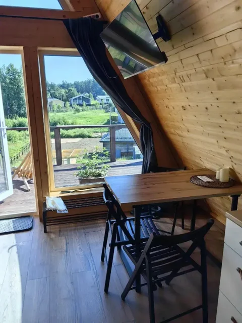 Сосново: Частный дом A-frame с сауной