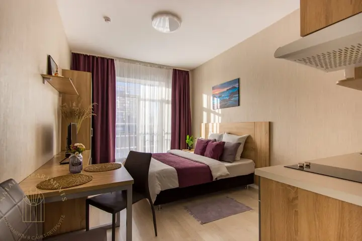 Санкт-Петербург: Апартаменты Студия Natalie Apartments Пулковское шоссе 14с6 №3