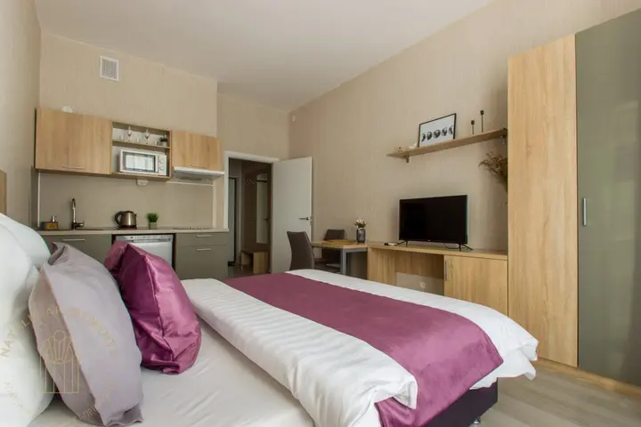 Санкт-Петербург: Апартаменты Студия Natalie Apartments Пулковское шоссе 14с6 №3