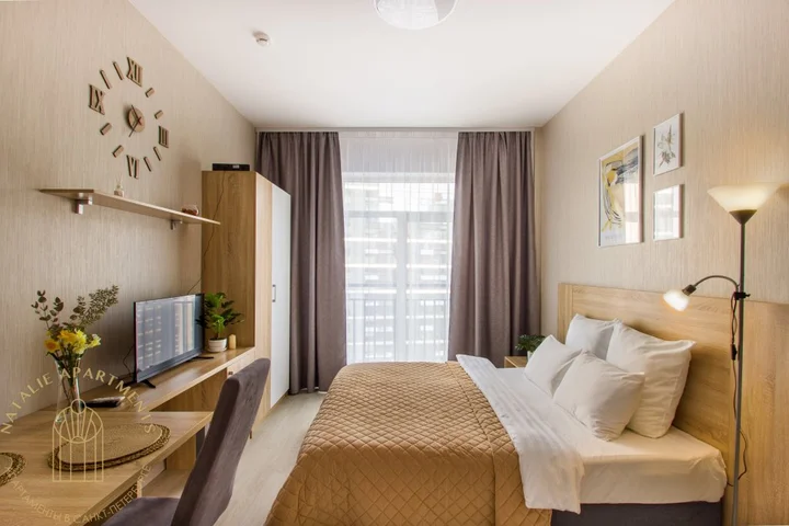 Санкт-Петербург: Апартаменты Студия Natalie Apartments Пулковское шоссе 14с6 №4