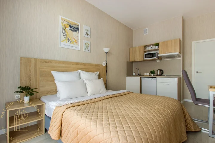 Санкт-Петербург: Апартаменты Студия Natalie Apartments Пулковское шоссе 14с6 №4