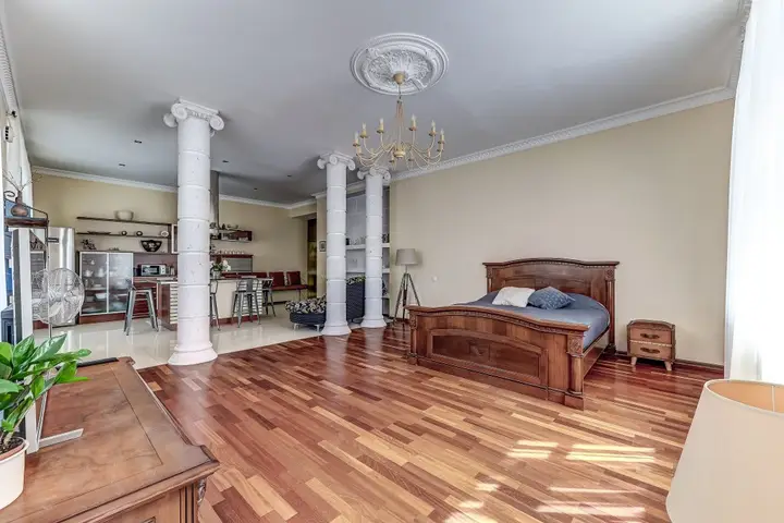 Апартаменты солнечная студия с круглым балконом — фото 5