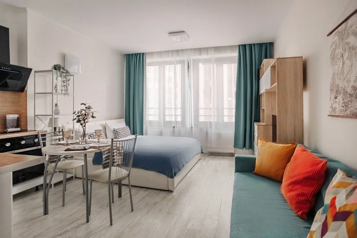 Москва: Апартаменты Lalapart Tiffany на 27 этаже небоскреба Савеловский Сити