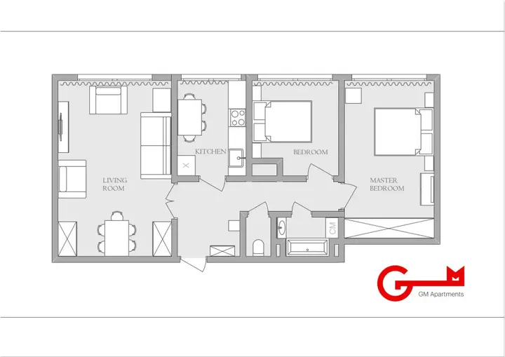 Москва: Квартира GM Apartments с Видом на Новый Арбат и Moscow City