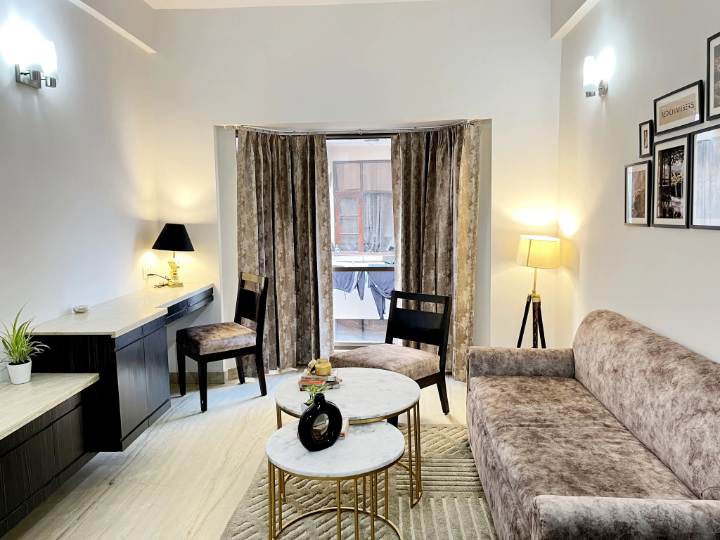 Гуруграм: 1 BHK Serviced Apartment in Gurgaon by Bedchambers