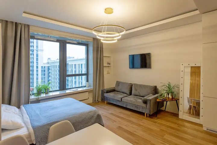 Москва: Апартаменты #3 White studio for 2+2 by Lo Apartments
