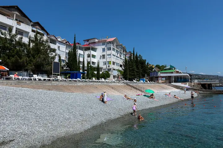 Алушта: Квартира Синяя птица на берегу моря