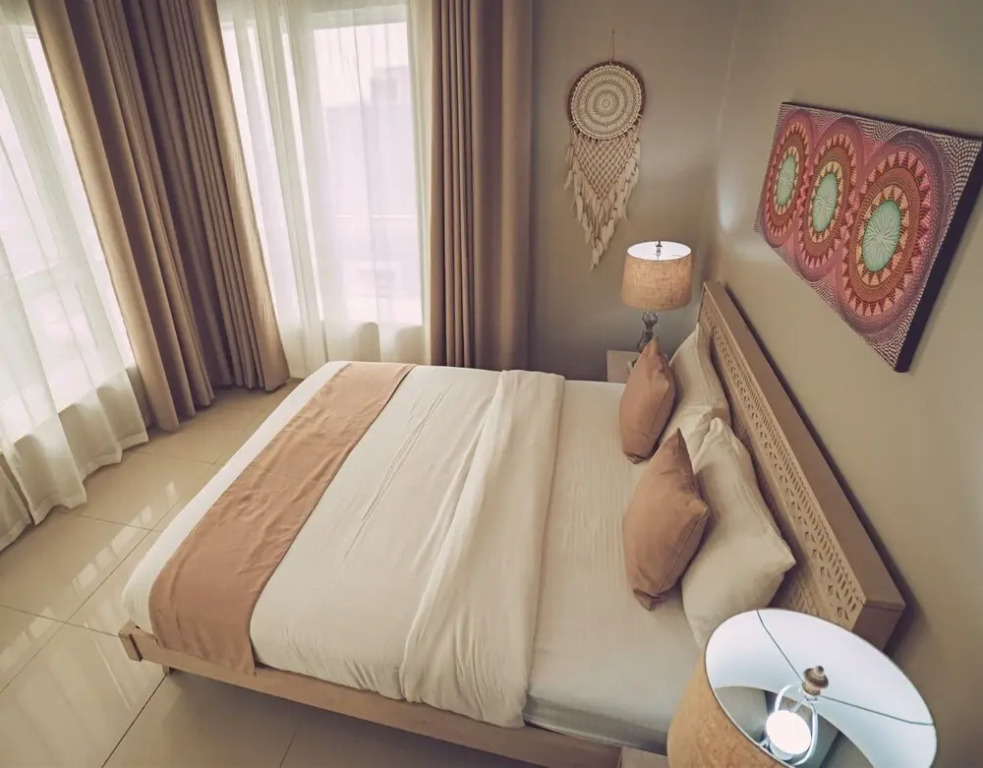 Дубай: A C Pearl Holiday Homes - Bohemian Style on 58th Floor