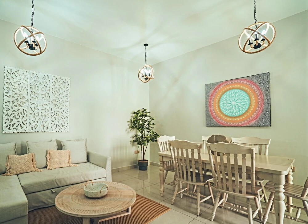 Дубай: A C Pearl Holiday Homes - Bohemian Style on 58th Floor