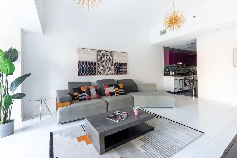 Дубай: Astonishing 1BR in Fabulous Cayan Tower