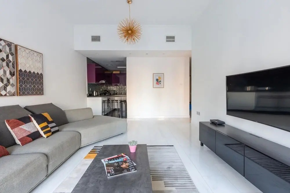 Дубай: Astonishing 1BR in Fabulous Cayan Tower