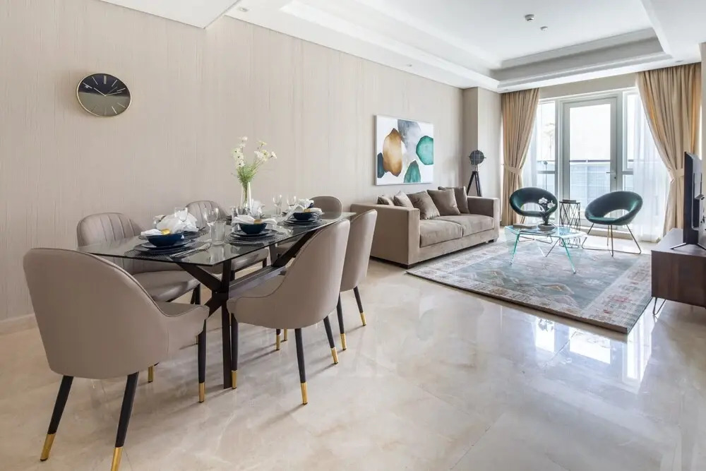 Дубай: Artistically Designed 3BR in Downtown Dubai - Sleeps 8!