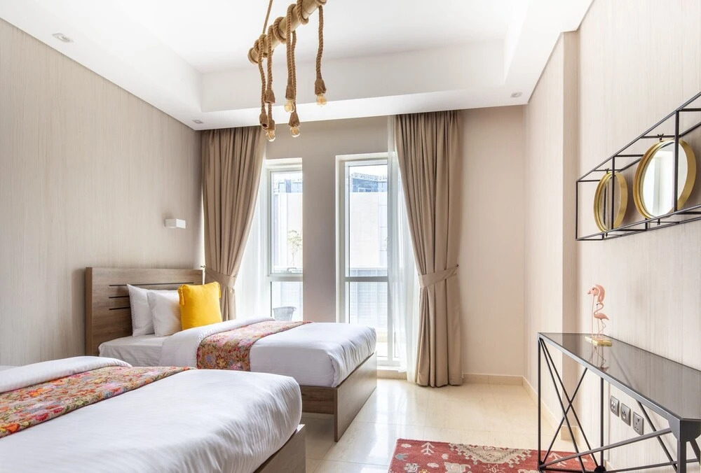Дубай: Artistically Designed 3BR in Downtown Dubai - Sleeps 8!