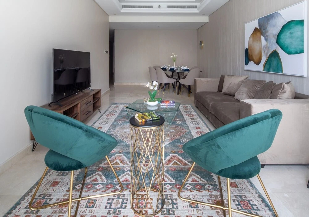 Дубай: Artistically Designed 3BR in Downtown Dubai - Sleeps 8!