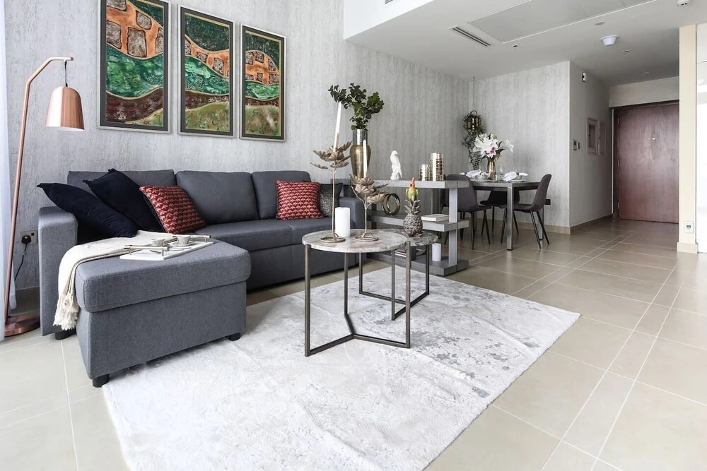 Дубай: Chic And Stylish 1BR With Grand Marina Views!