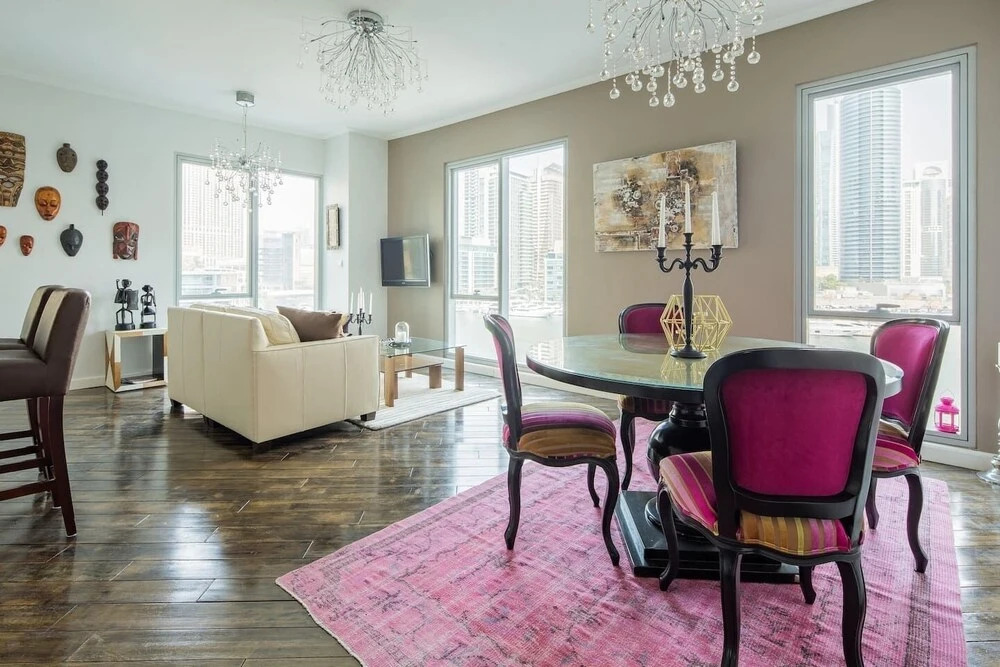 Дубай: Amazing + Bright 2BR w/ Full Marina Views!