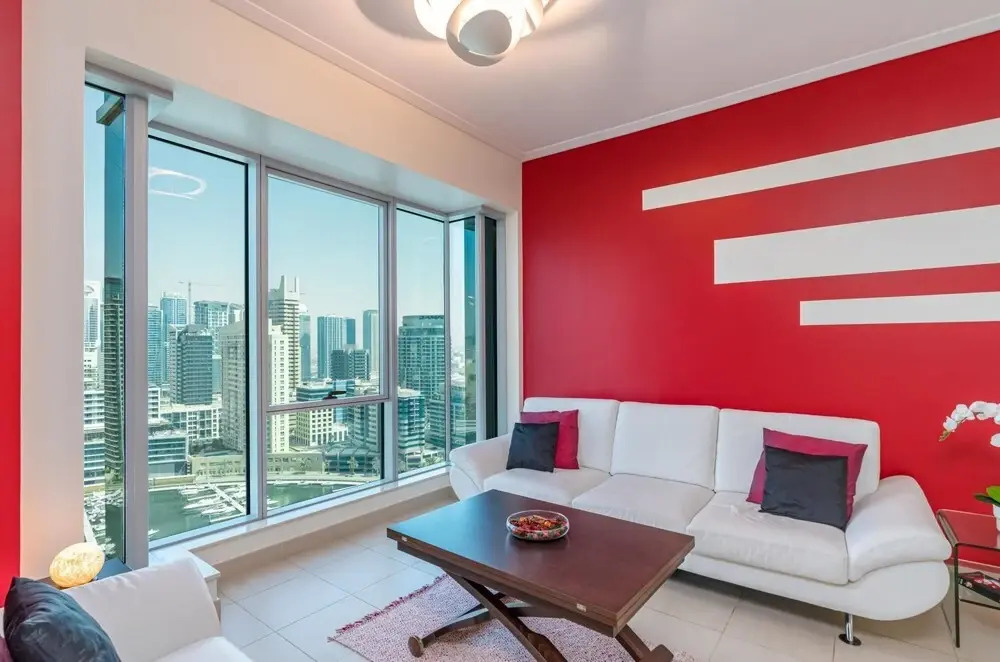 Дубай: Luxe 2BD Magnificent Marina View Beach 5minswalk, Dubai