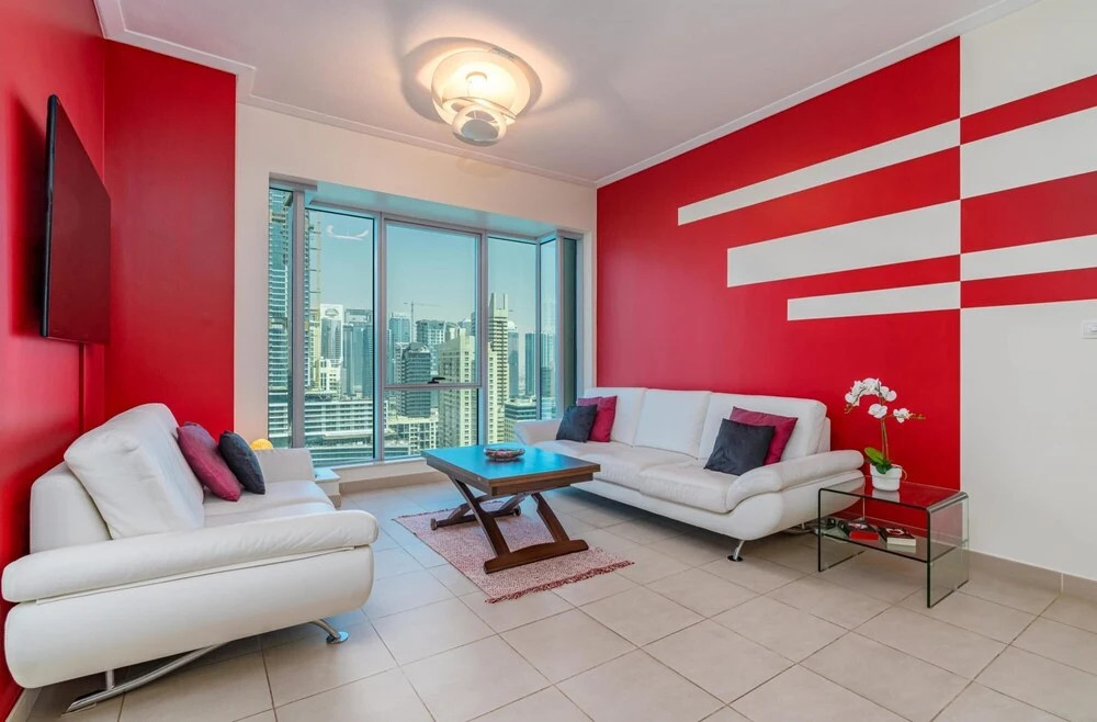 Дубай: Luxe 2BD Magnificent Marina View Beach 5minswalk, Dubai
