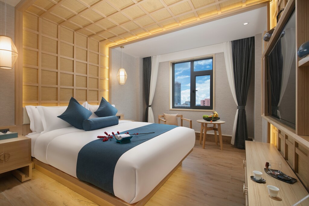 Фуян: Fuyang Moli Dongyuan Minfeng Hotel (Fuyang Center International Trade Shop)