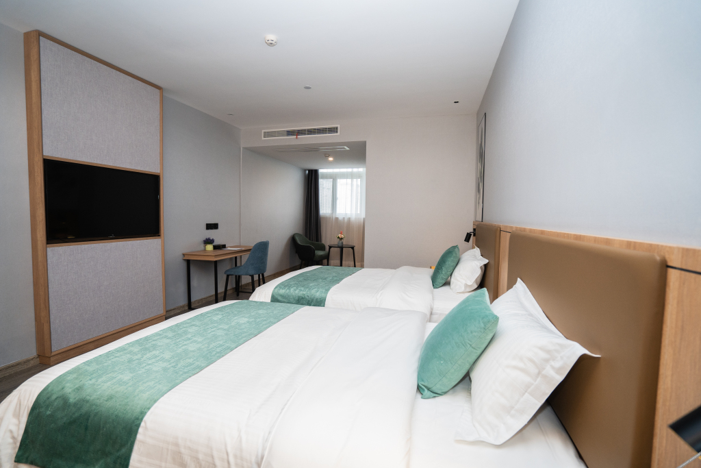 Аньцин: Green Haotai Hotel (Country Garden Wanda Plaza, Wanjiang Avenue, Anqing)