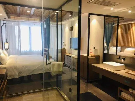 Чжэнчжоу: Moshe Hotel (Zhengzhou East Railway Station Greenland Xinduhui Store)