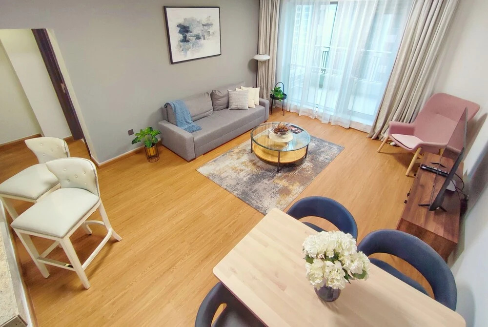Дубай: Whitesage - Fountain View Stylish Apt With Spacious Terrace