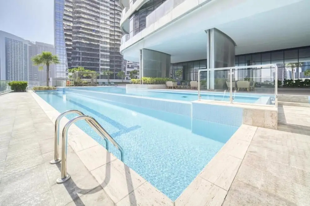 Дубай: Aya - Cozy 1BR Apartment with Panoramic City Views