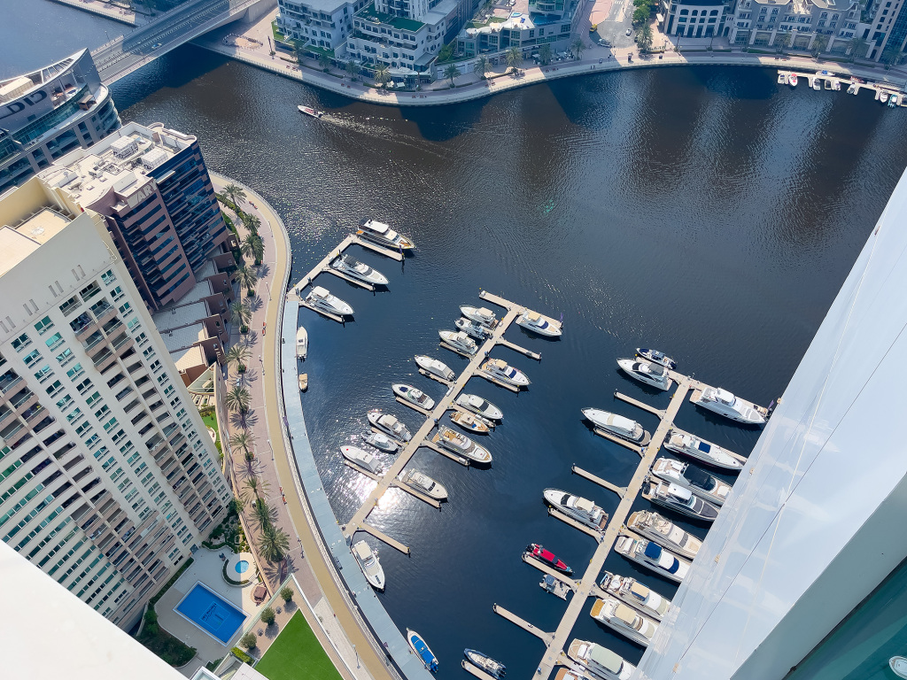 Дубай: Апартаменты Stylish 2BR with Marina Views