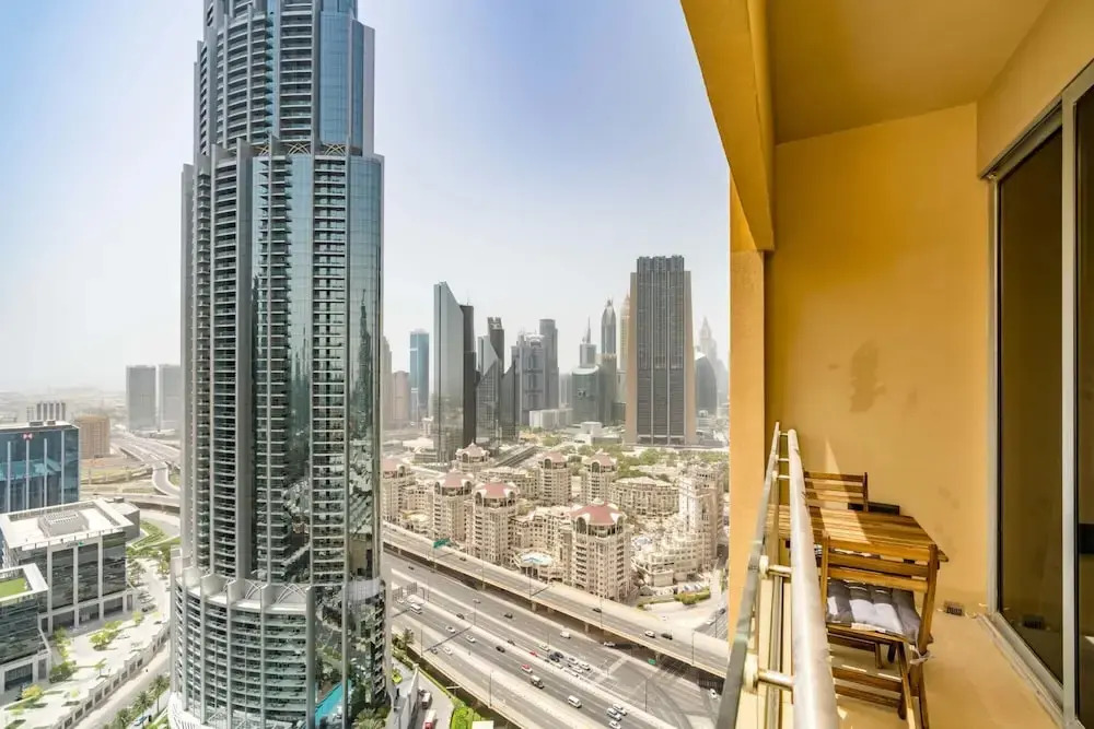 Дубай: Luxe Address Dubai Mall Studio Burj Sea Views