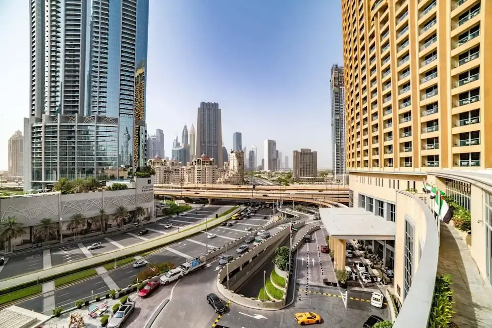 Дубай: Luxe Address Dubai Mall Studio Burj Sea Views