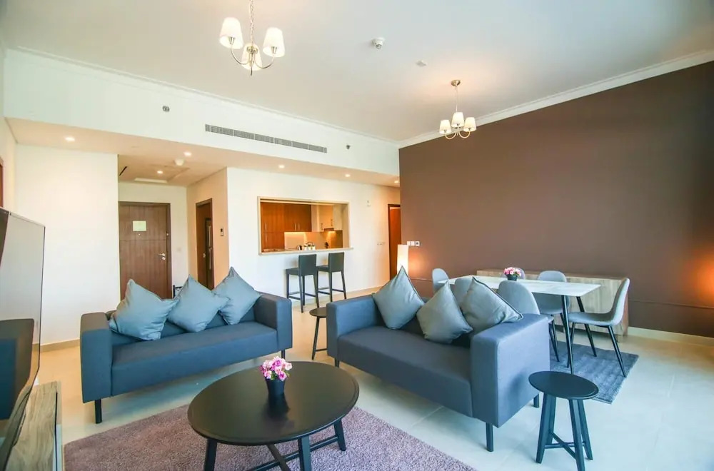 Дубай: Golf Course Views 3BR Vida Hills Weekly Cleaning