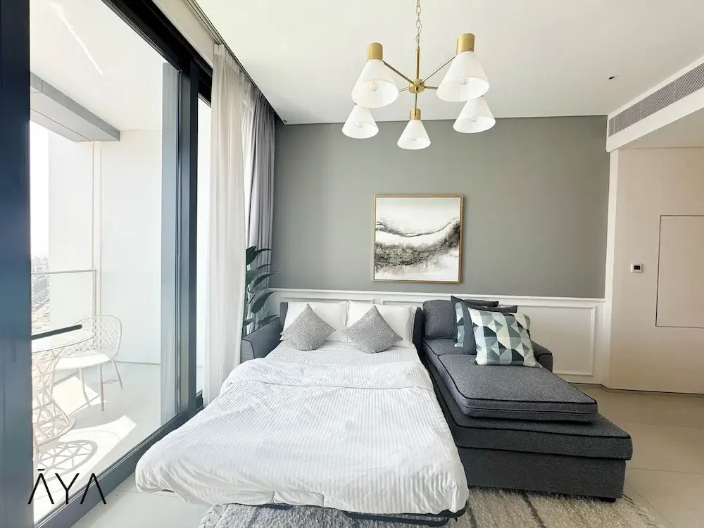 Дубай: Aya - Ideal 1BR Apartment in the Heart of new Dubai