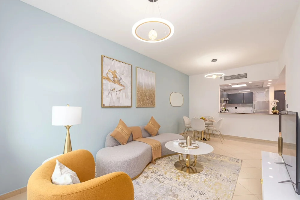 Дубай: Marina View Spacious 1 BR Near Metro Apartments