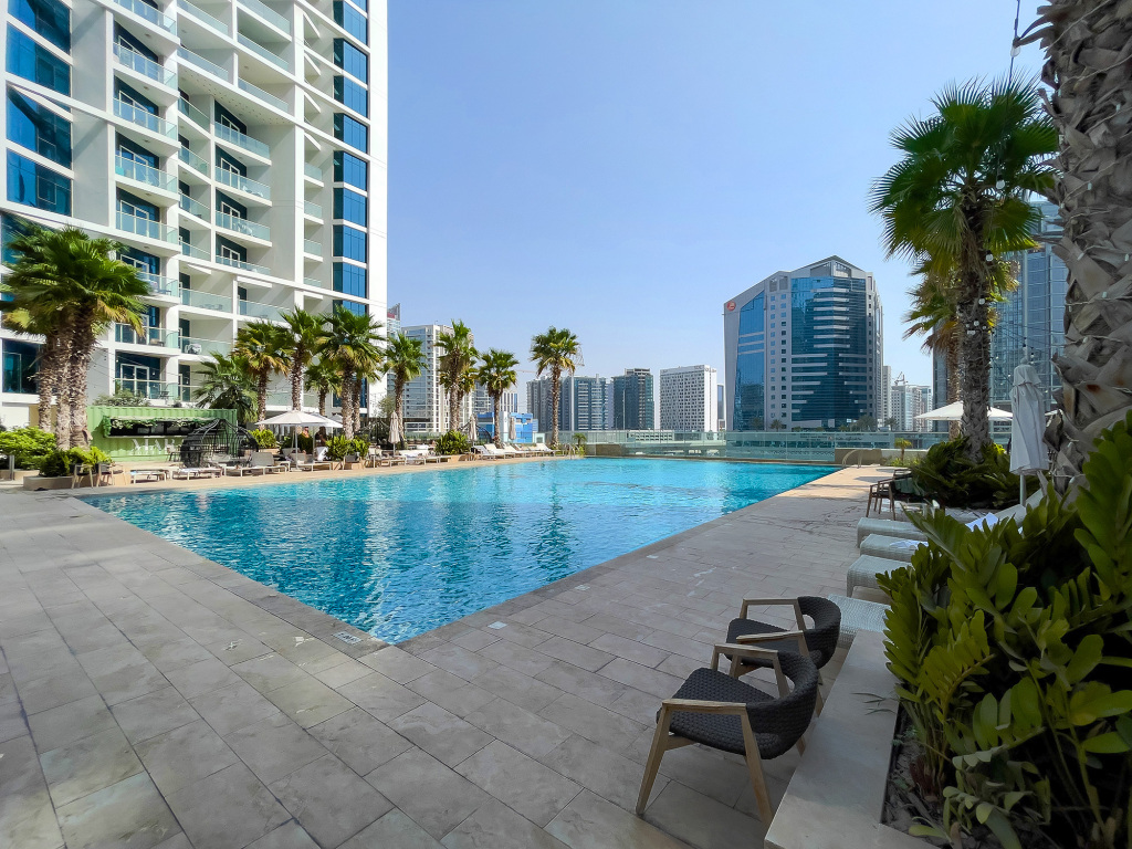 Дубай: Апартаменты Modern Studio at Damac Maison Prive