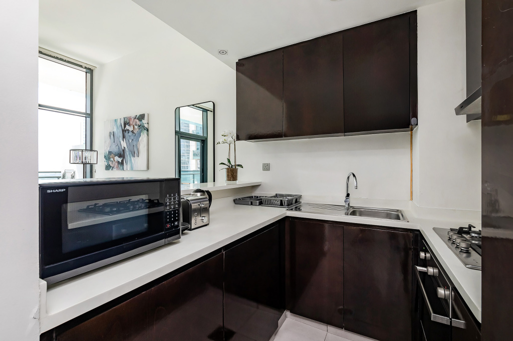 Дубай: Апартаменты Stylish 1BR at Damac Merano Tower with Great View